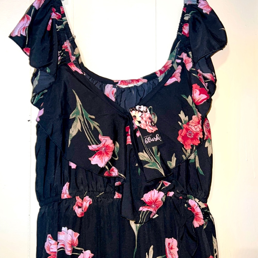 Brand new off the shoulder long dress .